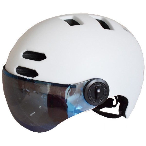 Κράνος με προστατευτικά γυαλιά για Ποδήλατο Πατίνι Scooter Ski Snowboard Sledge FT03 matt White